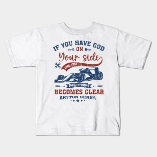 God is on your side Kids T-Shirt